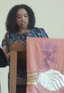Wanda at pulpit